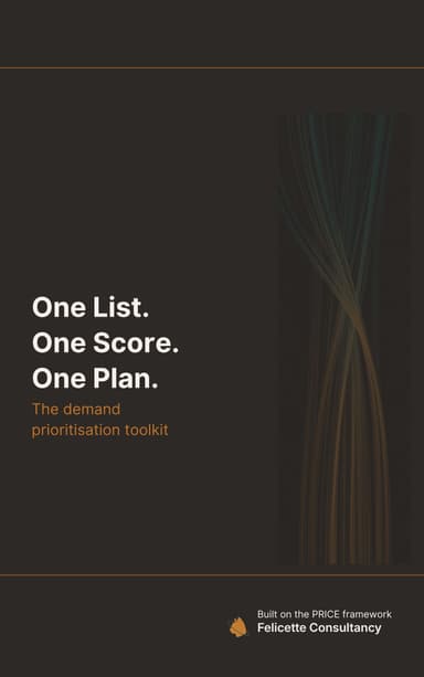 One List. One Score. One Plan: The Demand Prioritisation Toolkit